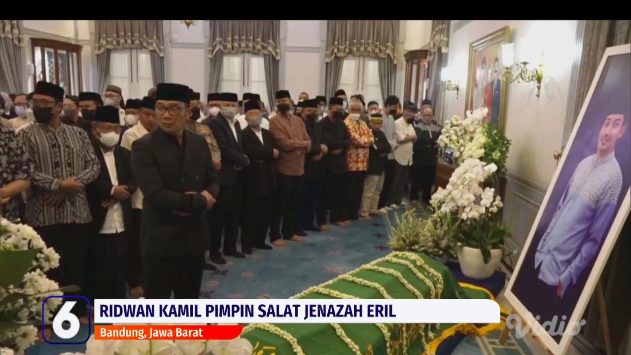 Ridwan Kamil Pimpin Salat Jenazah untuk Eril di Gedung Pakuan