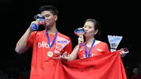 Ganda campuran Indonesia Praveen Jordan/Debby Susanto meraih gelar juara All England 2016. (Liputan6.com/Humas PP PBSI)