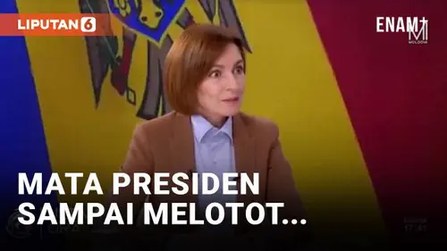 VIDEO: Kagetnya Presiden Moldova Diguncang Gempa saat Wawancara di Televisi