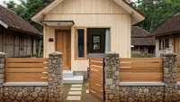 9 Desain Pagar Minimalis untuk Rumah Type 45 di Desa, Modern dan Estetik