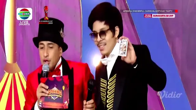 Atta Halilintar Beri Persembahan Khusus untuk Sang Putri, Lakukan Pertunjukan Sulap di Ulang Tahun Ameena. (vidio.com/indosiar)