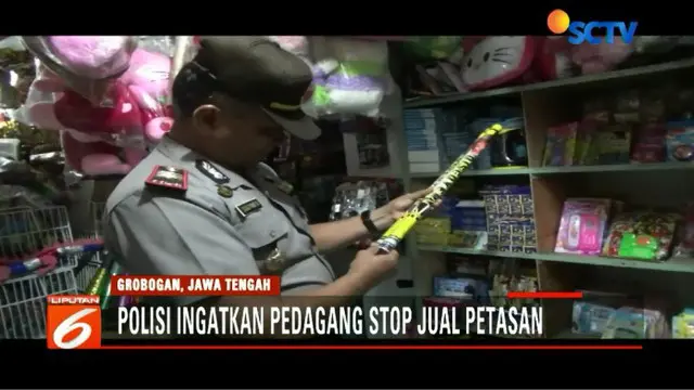 Barang yang dijual para pedagang ternyata hanya aneka ragam kembang api yang telah dilengkapi izin oleh Polda Jawa Tengah.