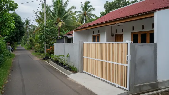 Pagar Geser Sederhana