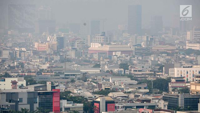 Penampakan Polusi Udara di Langit Jakarta