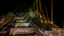 Pemandangan situs arkeologi Machu Picchu di Cusco, Peru, 1 November 2020. Machu Picchu kembali dibuka seiring menurunnya penularan COVID-19 di Peru. (ERNESTO BENAVIDES/AFP)