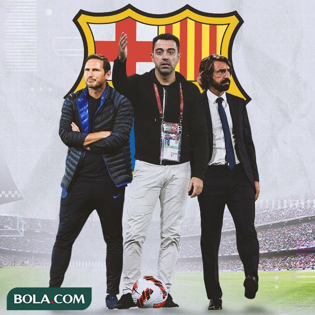 Barcelona - Frank Lampard, Xavi, Andrea Pirlo