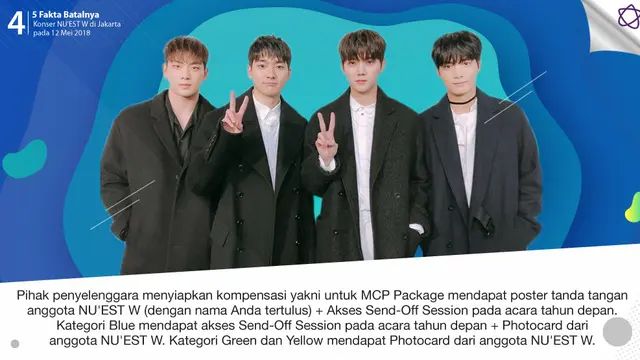 [Bintang] 5 Fakta Batalnya Konser NU'EST W di Jakarta pada 12 Mei 2018