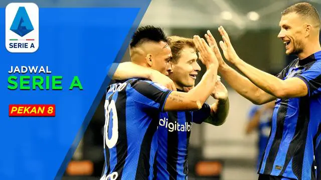 MOTION GRAFIS: Jadwal Liga Italia Pekan 8, Duel Inter Milan Vs AS Roma