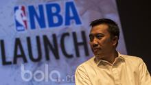 Menpora, Imam Nahrawi, menghadiri jumpa pers pengumuman kerjasama antara EMTEK dan NBA di Plaza Senayan, Jakarta, Rabu (3/5/2017). (Bola.com/Vitalis Yogi Trisna)