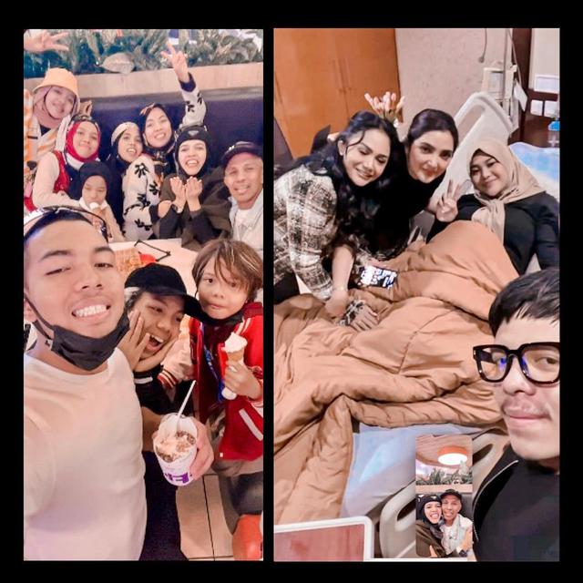 Aurel Hermansyah video call bareng keluarga Halilintar. (Foto: Dok. Instagram @genifaruk)