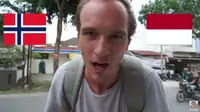 Mathias Pettersen membandingan harga Indonesia vs Norwegia dalam vlog miliknya