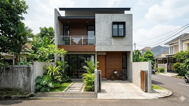 Inspirasi Fasad Rumah dengan Material Kombinasi yang Sedang Tren