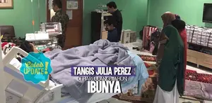 Seperti ini kondisi Julia Perez di hari ulang tahun Ibunya.