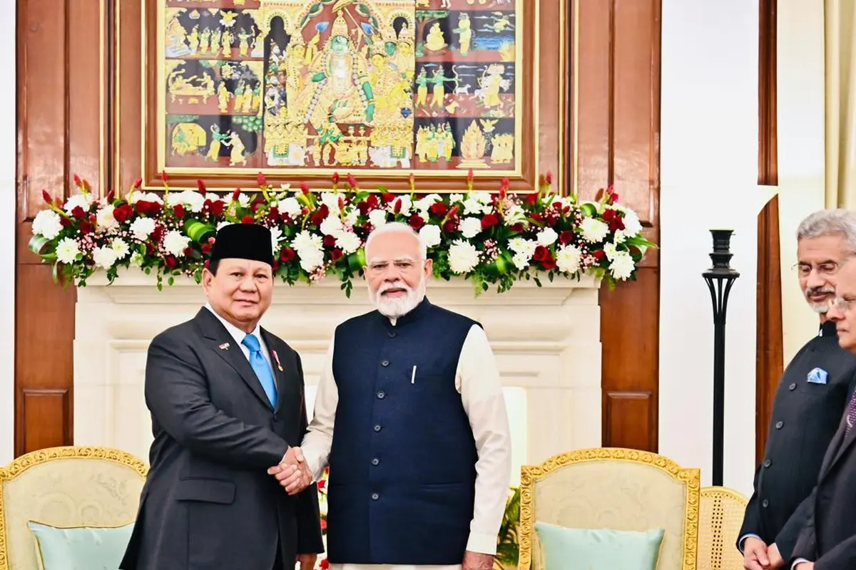 Presiden Prabowo Subianto melakukan pertemuan bilateral dengan Perdana Menteri (PM) India Narendra Modi di Hyderabad House, New Delhi, Sabtu (25/1/2025). (Foto: Laily Rachev - Biro Pers Sekretariat Presiden)