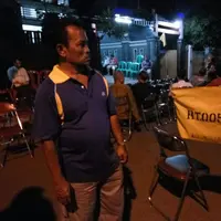 Suasana di rumah duka Eko DJ. (Deki Prayoga/Bintang.com)