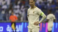 Cristiano Ronaldo saat Al-Nassr kalah melawan Al-Hilal (AFP)