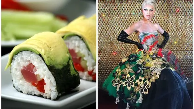 Warna-Warni Sushi Ini Mirip Bak Busana Super Model