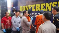 Polresta Cirebon merilis dua anggota gengster terlibat tawuran hingga nyawa melayang. (Istimewa)