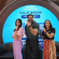 Yunita Siregar (Brand Ambassador Garmin), Vishal Dasani (Certified Sleep & Recovery Coach), Chandrawidhi Desideriani (Marketing Communication Senior Manager Garmin Indonesia). Foto: Document/Garmin