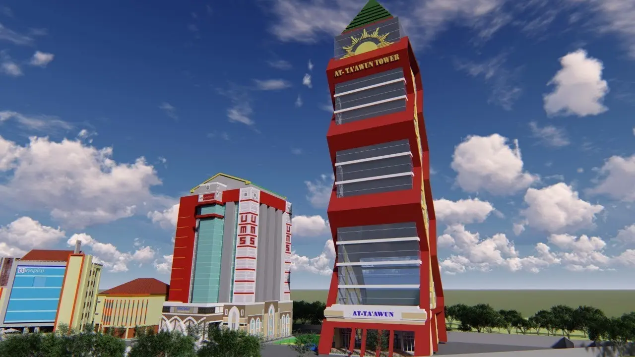 Universitas Muhammadiyah Surabaya bakal meresmikan At Ta’awun Tower yakni gedung 23 lantai yang digadang-gadang menjadi salah satu gedung universitas tertinggi di Indonesia.