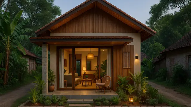 6 Gambar Rumah Lebar 6 Meter di Kampung, Tren Desain Sederhana Tapi Terkesan Mewah 2025