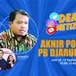 Live Streaming Dear Netizen: KPAI-PB Djarum Berdamai, Audisi Bulu Tangkis Lanjut Lagi? (Liputan6.com/Abdillah)