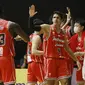 Indonesia Patriots berhasil memetik kemenangan perdana pada laga kedua di Seri 1 IBL 2022 saat menghadapi Evos Thunder yang berlangsung di Hall Basket GBK, Senayan, Jakarta. (Bola.com/M. Iqbal Ichsan)