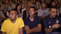Pesepakbola Persita Tanggerang, Raphael Maitimo (tengah) turut menghadiri acara puncak Gathering Nasional Inter Club Indonesia ke-4 di GWK, Bali, Sabtu (29/8/2015). (Bola.com/Vitalis Yogi Trisna)