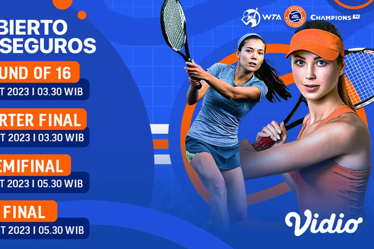 Saksikan Live Streaming WTA 250 Abierto GNP Seguros 2023 Live Vidio, 3 sampai 6 Maret