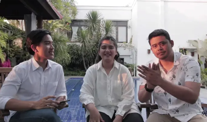 Kaesang Pangarep, Kahiyang Ayu, dan Bobby Nasution. (Youtube)