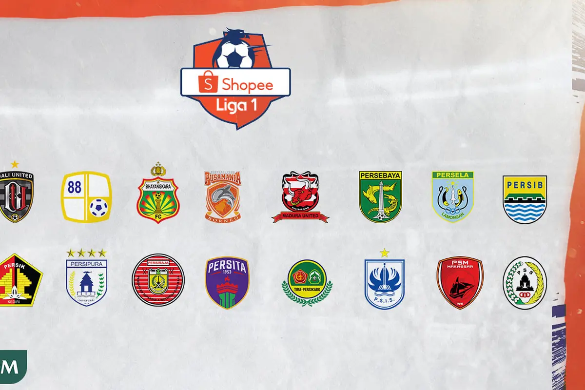 Shopee Liga 1 - Logo Klub