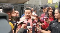 Mantan Kepala Badan Intelejen Nasional (BIN) AM Hendropriyono di rumah duka Wakil Presiden RI ke-9 Hamzah Haz, Jakarta, Rabu (24/7/2024). (Foto: Merdeka.com/Rahmat Baihaqi).