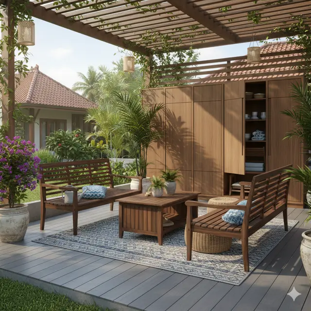 Desain Teras Rumah yang Lebih Fungsional (Foto: Gemini AI)