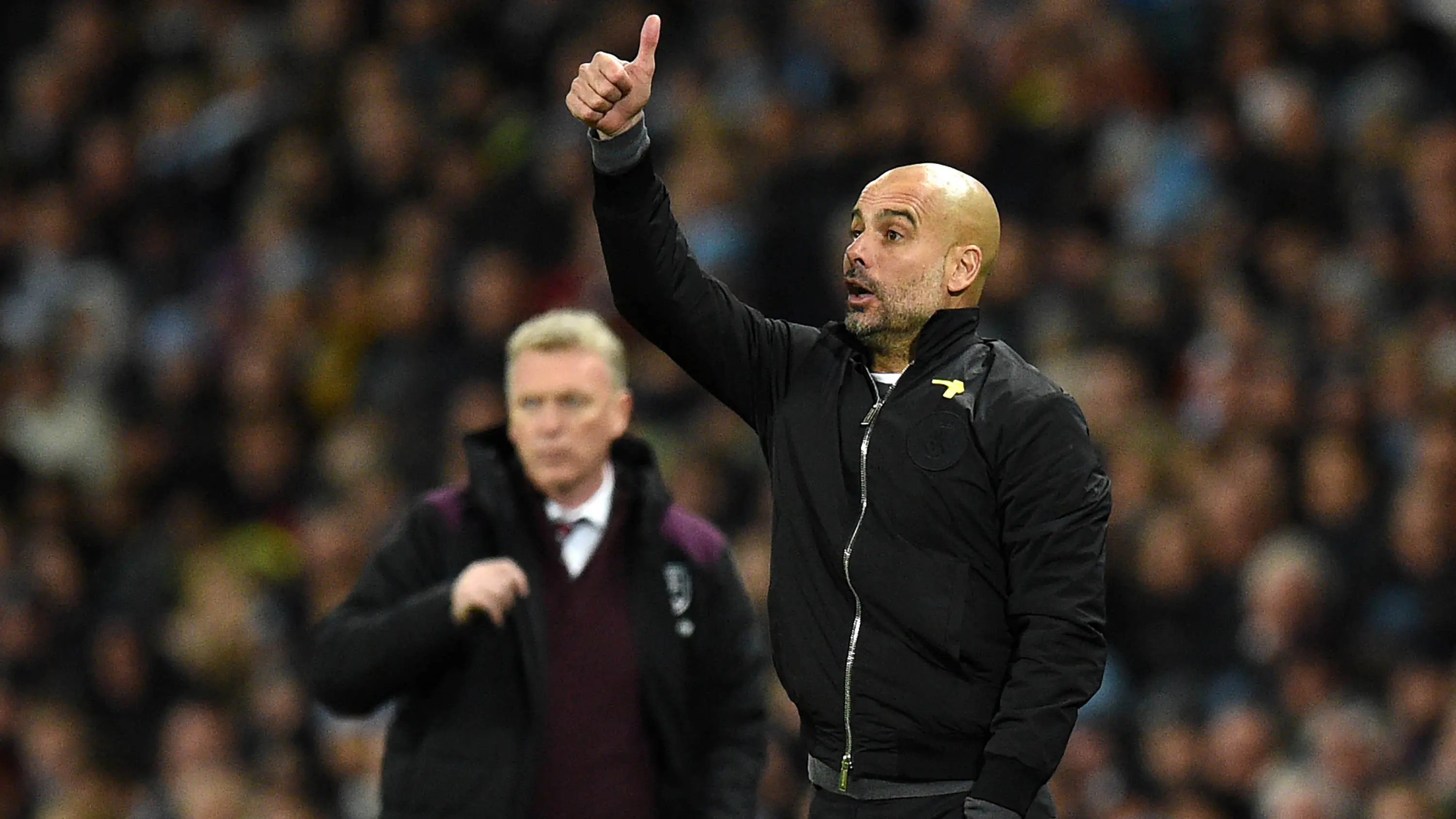 Pelatih Manchester City, Pep Guardiola. (AFP/Oli Scarff)