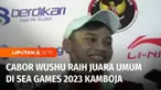 Cabang olahraga Wushu mencapai prestasi gemilang di SEA Games Kamboja, keluar sebagai juara umum karena menyabet 14 medali, enam di antaranya medali emas.