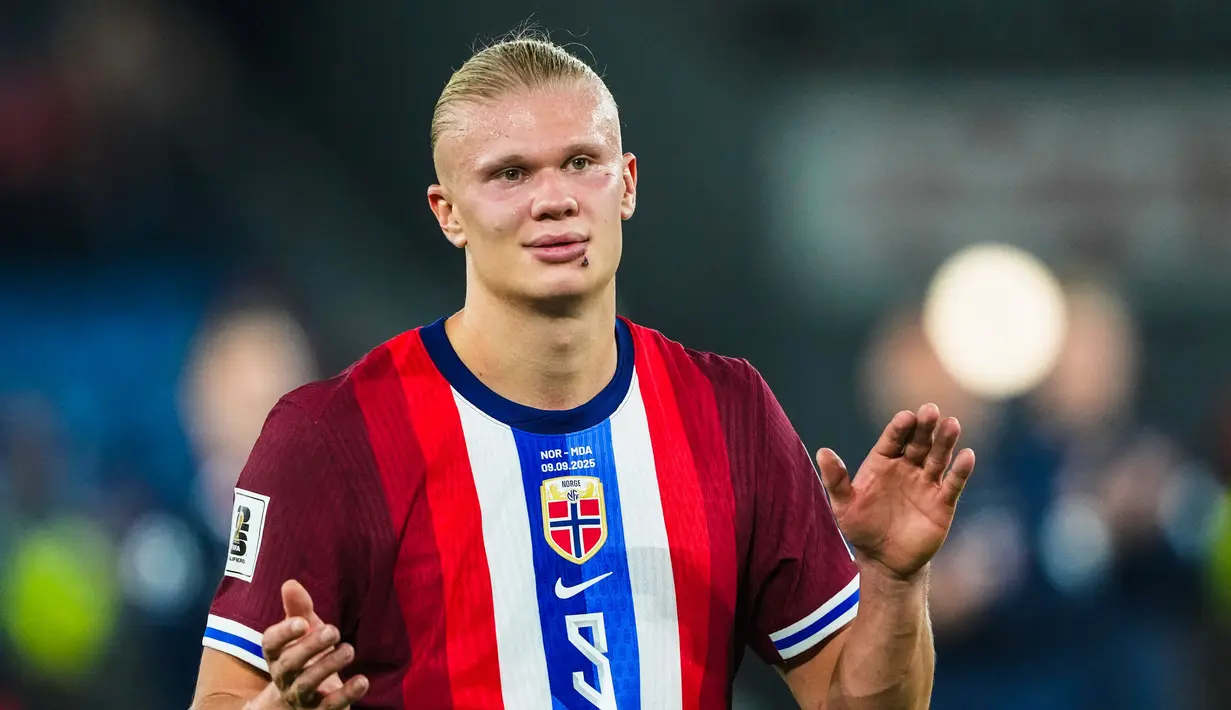 Pesta gol ini dipimpin oleh penampilan monster dari Erling Haaland yang sukses mencetak lima gol. Seolah tak mau ketinggalan, pemain pengganti Thelo Aasgaard turut menyumbang empat gol spektakuler. (Cornelius Poppe/NTB via AP)