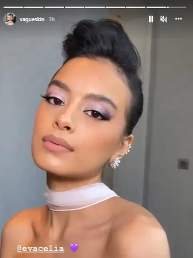 Eva Celia Tampil Memesona dengan Gaun Putih Layaknya Dewi Yunani di Malam Resepsi Pernikahan