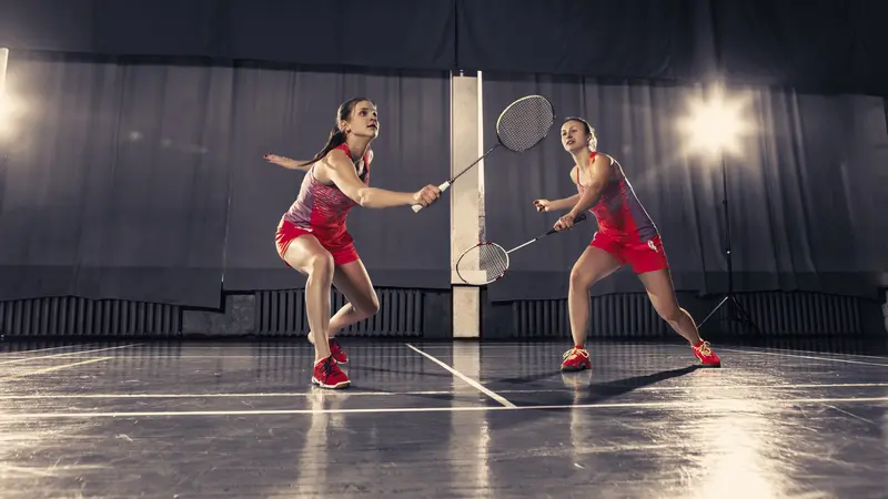 Ilustrasi bulu tangkis, badminton