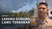 Lereng Gunung Lawu Terbakar, Medan Berat Persulit Upaya Pemadaman Api