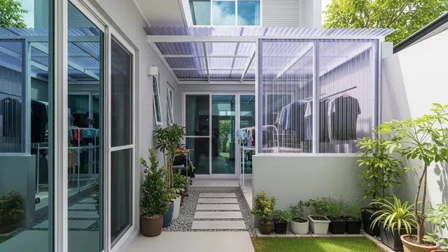 Tempat Jemur Tersembunyi untuk Rumah Minimalis (Gemini AI)