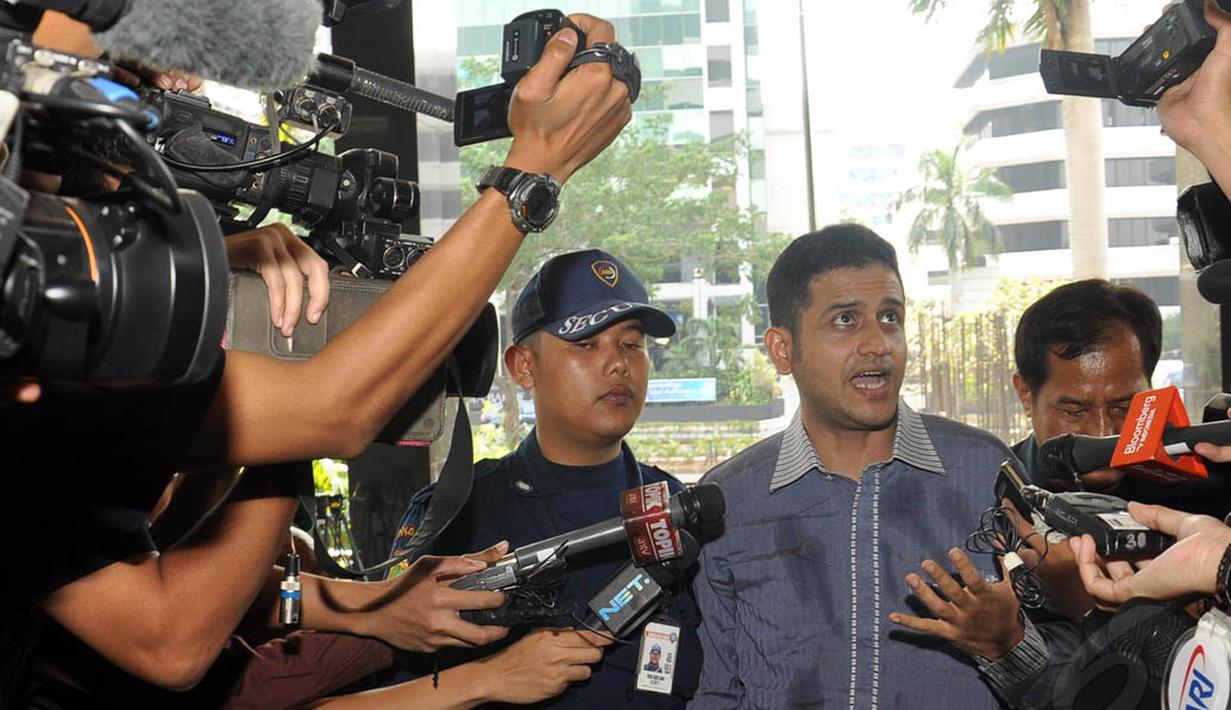 Nazaruddin mengatakan siap membuktikan omongannya bahwa Ibas benar-benar bermain dan menerima uang proyek, Jakarta, (9/10/14). (Liputan6.com/Miftahul Hayat) 