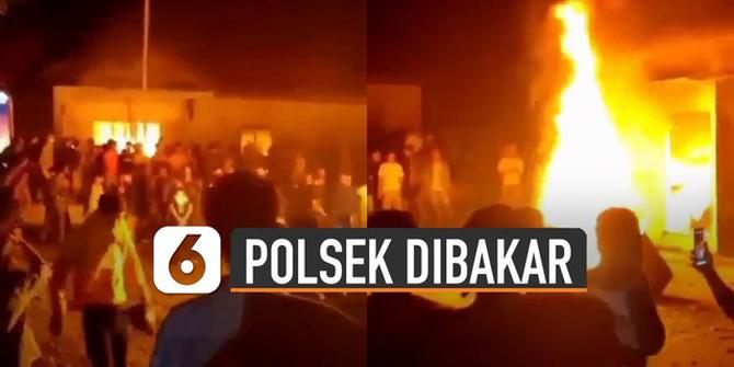 VIDEO: Viral Polsek Candipuro Dibakar Massa