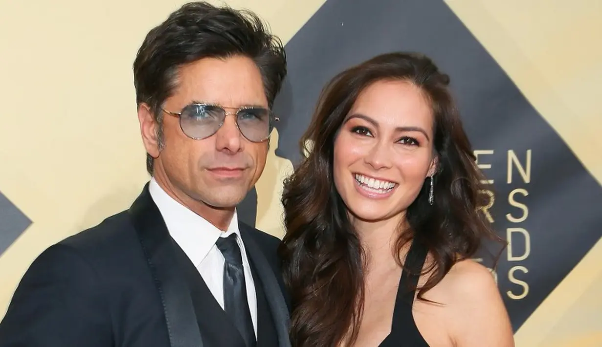 Tunangan (yang kini sudah jadi istri) John Stamos. Caitlin McHugh dirampok beberapa hari sebelum pernikahannya.  (JEAN-BAPTISTE LACROIX/AFP/Getty Images)