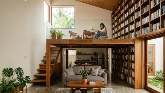 Desain Rumah 1 Lantai Tipe 36 ada Mezzanine