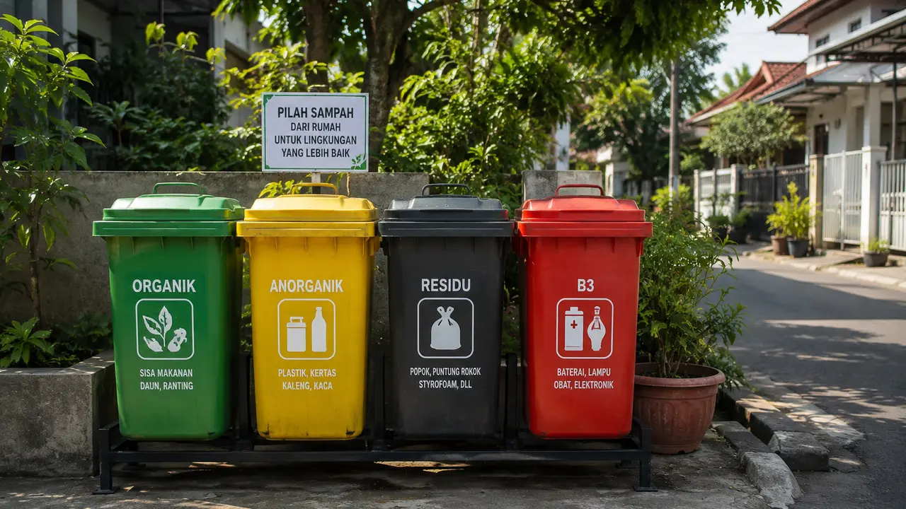 Tong Sampah Terpilah di Lingkungan Permukiman