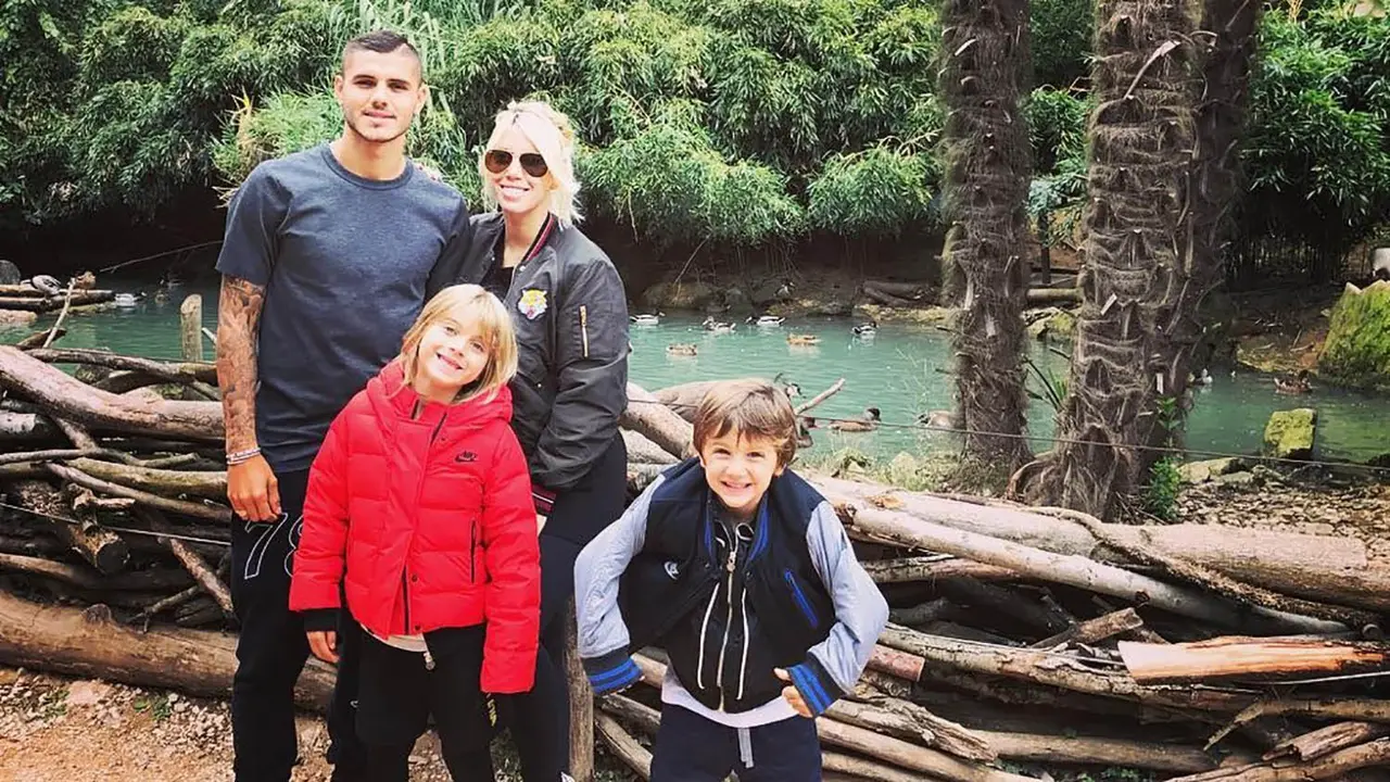 Mauro Icardi dan sang istri, Wanda Nara