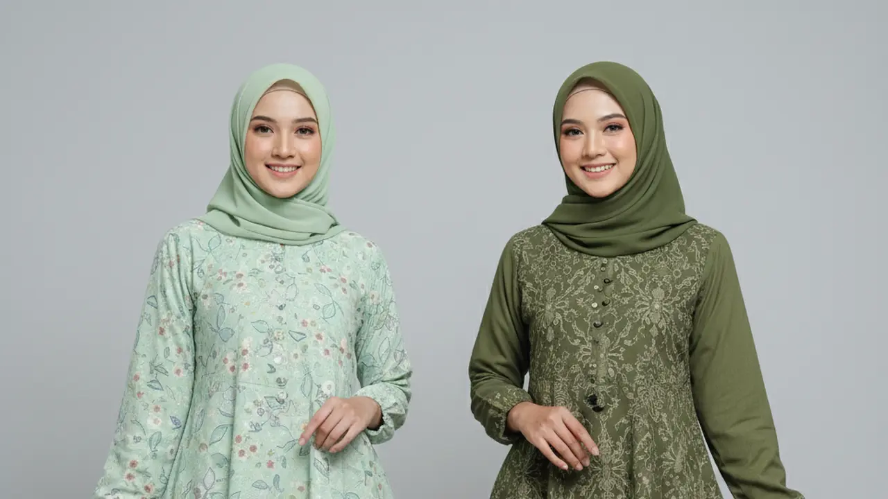 Model Gamis Batik Flowy Kain Ringan untuk Aktivitas Harian yang Stylish. Gemini