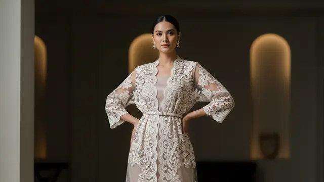 Model Atasan Brokat Elegan untuk Gaya Formal