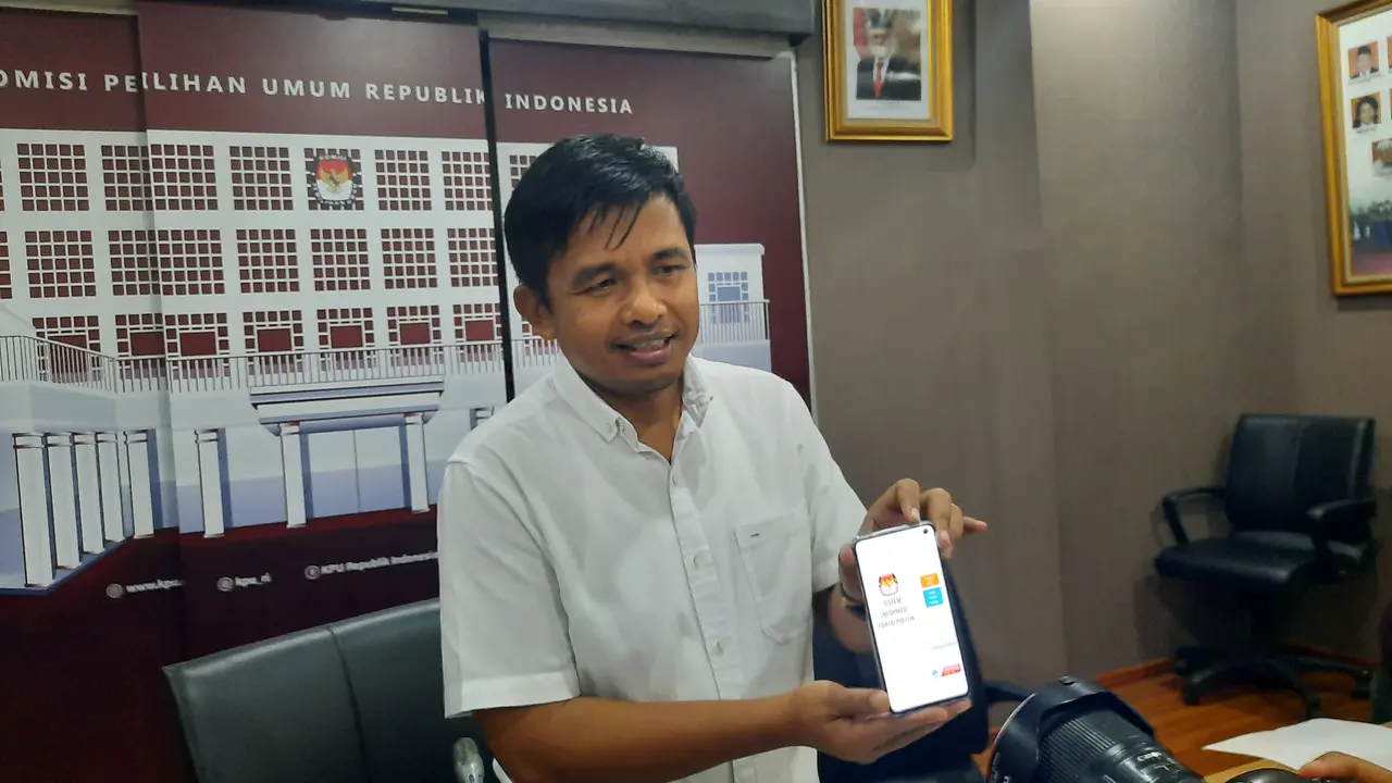 Komisi Pemilihan Umum (KPU) resmi meluncurkan aplikasi Sistem Informasi Partai Politik (Sipol), Jumat (24/6/2022) (Liputan6.com/Winda Nelfira)