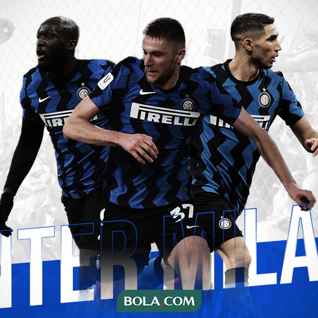 Romelu Lukaku, Milan Skriniar dan Achraf Hakimi